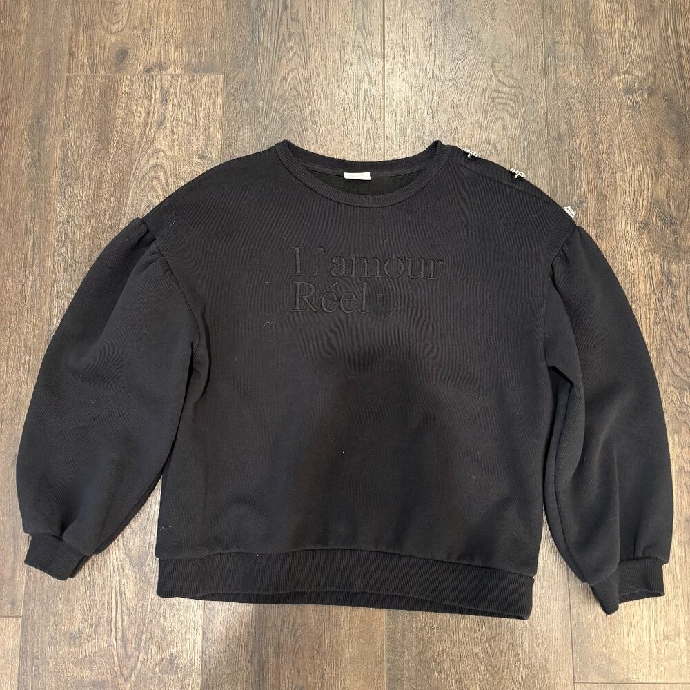 Zara Black Sweater with diamonds